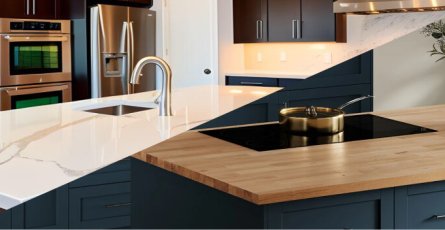 Quartz Worktops vs. Wood Worktops